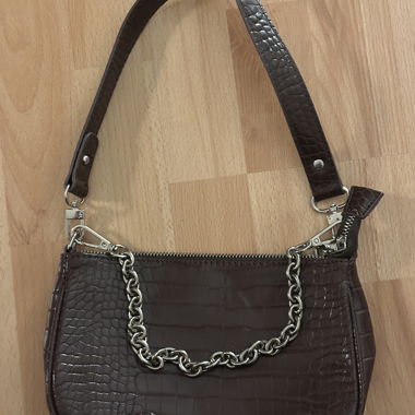 Brown Chain Shoulder Bag