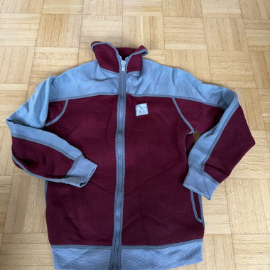 Bordeaux-grauer vintage Fleece