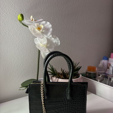 Sac à main à bandoulière vert foncé
