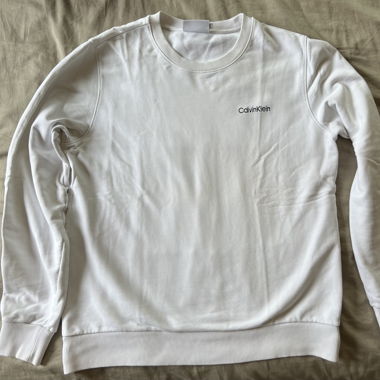 Pull blanc Calvin Klein