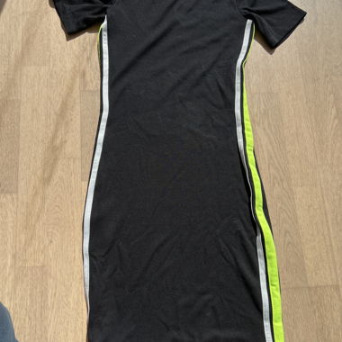 Schwarzes Sportliches Bodycon-Kleid
