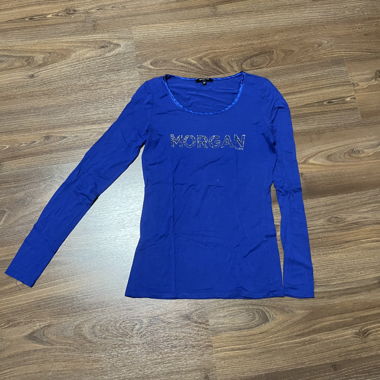 blauer pullover „morgan“