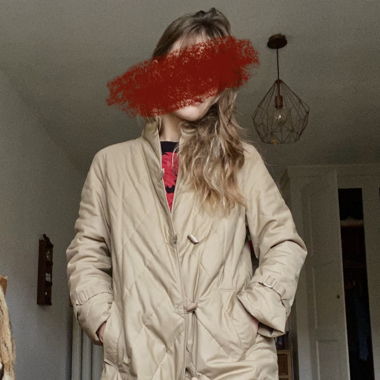  Vintage Beige Autumn Coat
