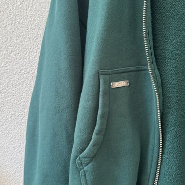 Green zip hoodie