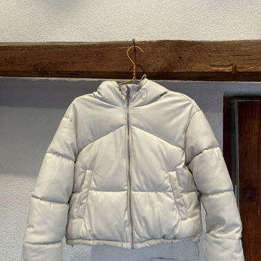 Puffer Winterjacke in weiss