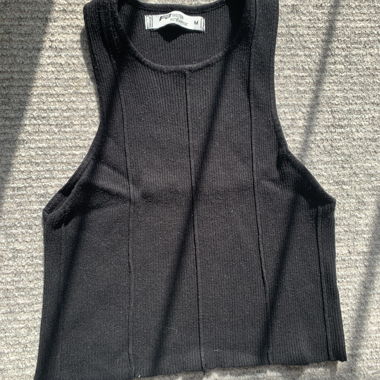 Haut en maille noir