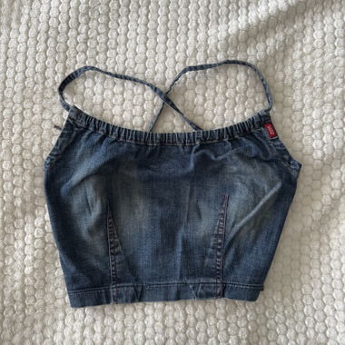 Miss Sixty y2k denim crop top