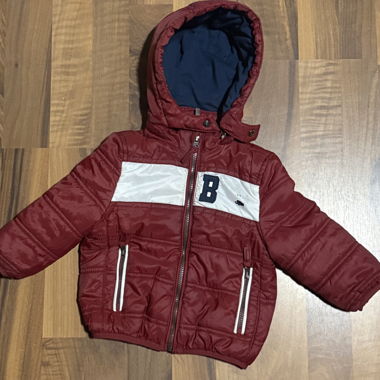 Bordeaux Kids Puffer Jacket 74cm