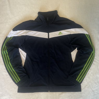 Adidas Trainingsjacke navy/weiss/grün Gr. L