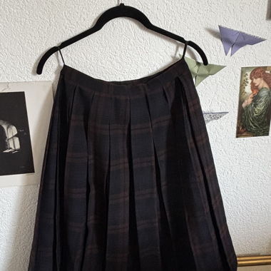 Dark Pleated Skirt