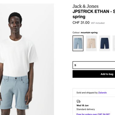 Jack & Jones - Shorts mid JPSTRICK ETHAN Original
