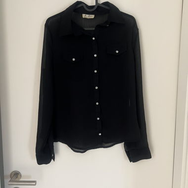 Camicia Nera Trasparente