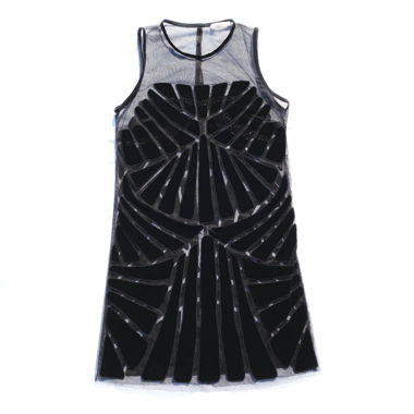 Abito designer Marella mesh velluto
