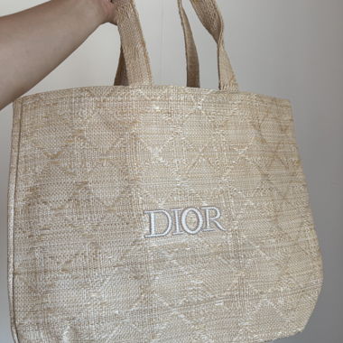 Dior Beauty Raffia Einkaufstasche