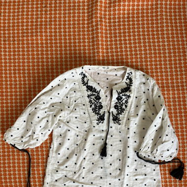 zara bluse weiss