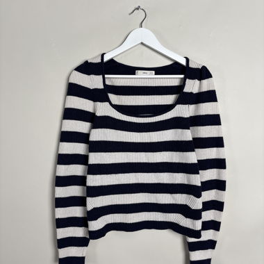 MNG striped knit sweater