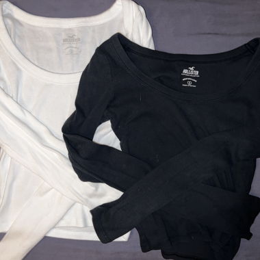 2x Hollister manches longues
