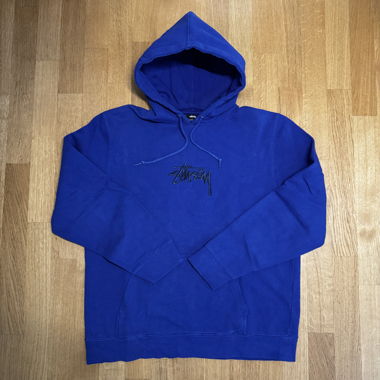 Hoodie Stussy L Bleu
