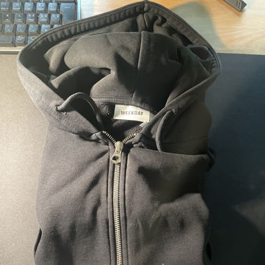 Black Weekday Zipper 