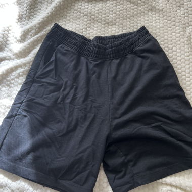 Black shorts with elastic waistband
