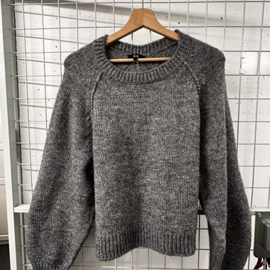 Maglione in maglia grigio C&A L
