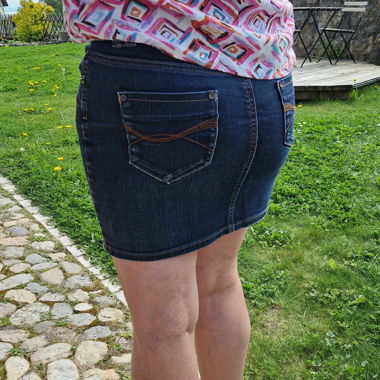 Jupe en jean courte