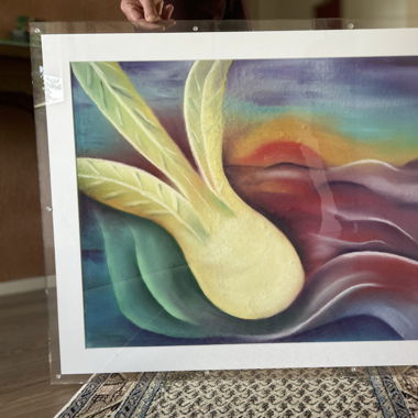 Selbst gemaltes Bild mit Plexiglas Rahmen