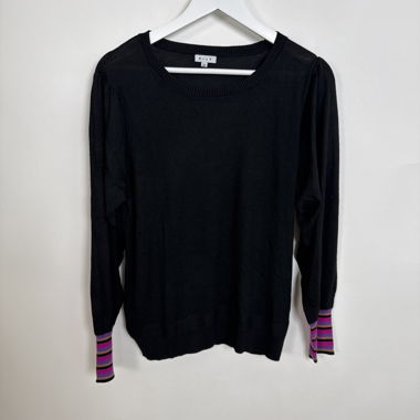 Kilt-Schwarz Strickpullover