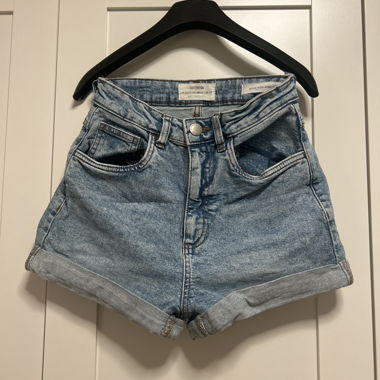 High-Waisted Denim Shorts