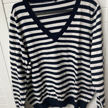 Pull en maille rayé