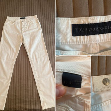 Pantalon blanc Trussardi