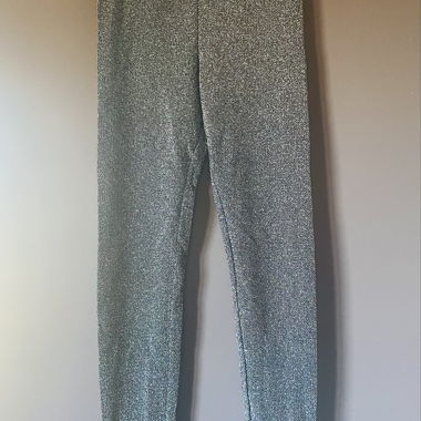 Schwarze, glitzernde Leggings