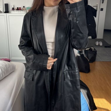 Zara Ledermantel