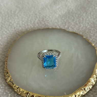 blue stone ring "engagement"