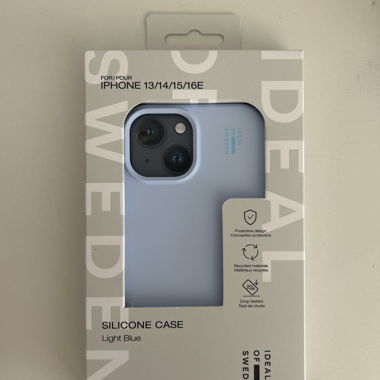 Coque en silicone bleu clair pour iPhone