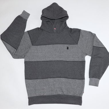 RED DRAGON SNOWBOARD hoodie BIG STRIPES grey