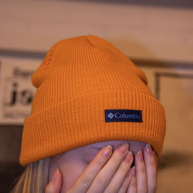Orange Columbia cap