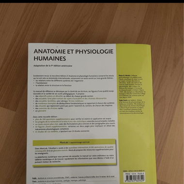 Livre Anatomie et Physiologie Humaines 