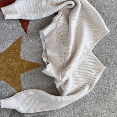 Maglione in maglia bianco