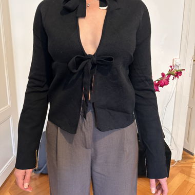 PS Paul Smith cardigan noir en laine à nouer