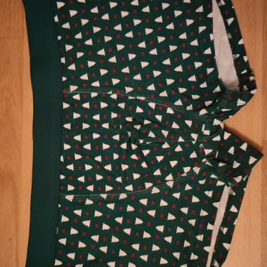 Boxer verde motivo abeti