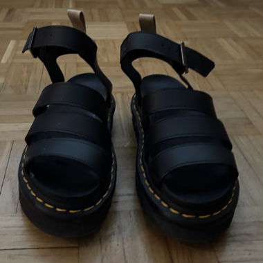 De. Martens Sandali neri con zeppa