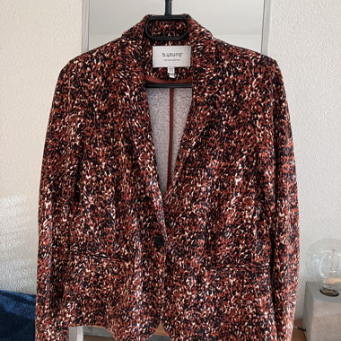 B Young Speckled Print Blazer