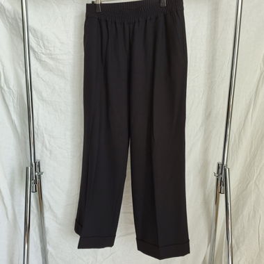 Pantalon noir à taille élastique
