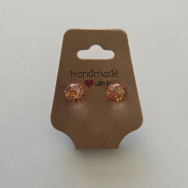 Sparkly resin earrings