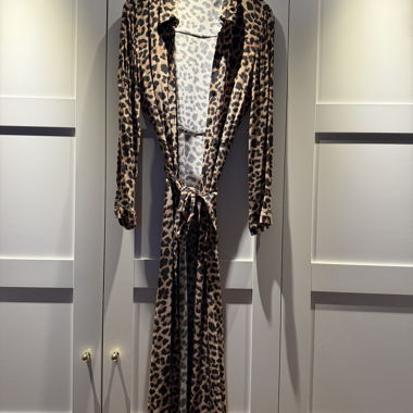 Zara Leopard Print Wrap Dress - M