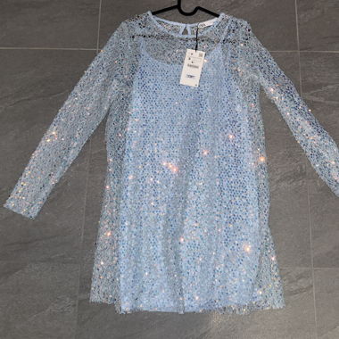 Light Blue Sequin Dress