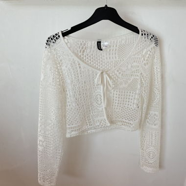 Mini jacket à trou blanc
