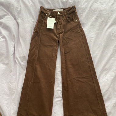 Bershka Wide Leg Cord Hose