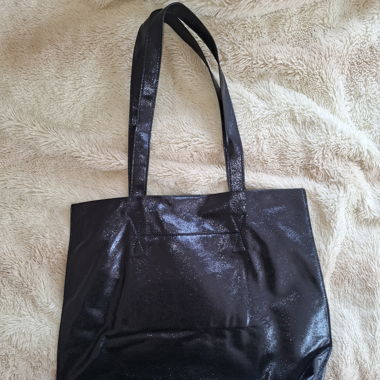 Borsa blu scuro brillante